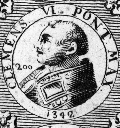 Porträt von Papst Clemens VI. (1342-1352) von Unknown artist