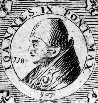 Porträt von Papst Johannes IX. (898-900) von Unknown artist