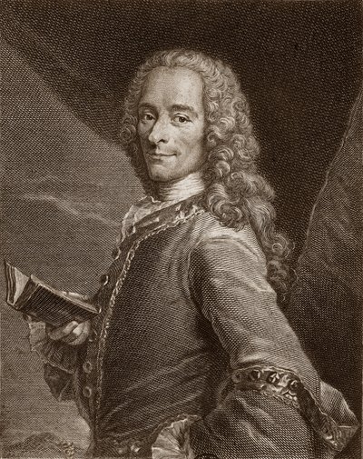 Porträt von Voltaire (1694-1778) von Unknown artist