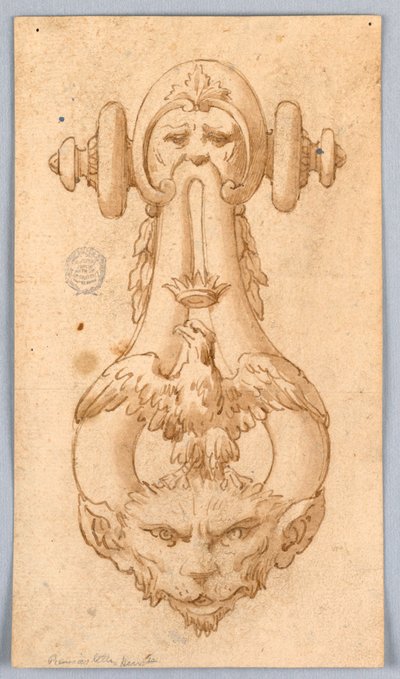 Entwurf für einen Türklopfer von Unknown artist