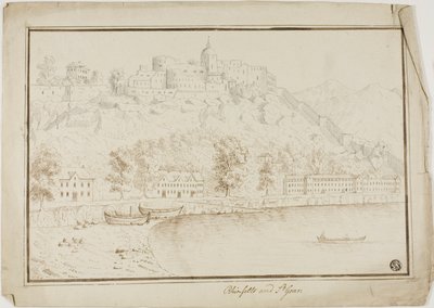 Rheinfels und Sankt Goar von Unknown artist