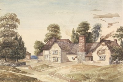 Ländliche Landschaft mit Landhaus von Unknown artist