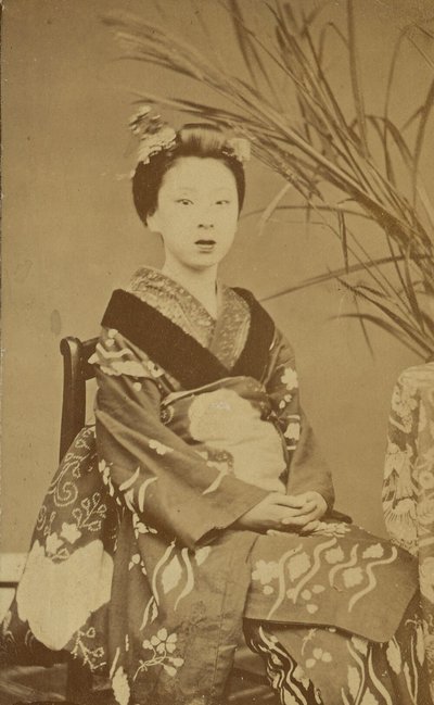 Sitzende japanische Frau von Unknown artist