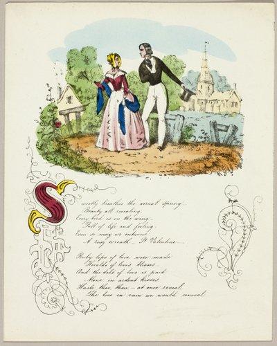 Süß atmet der Frühlingshauch (Valentine) von Unknown artist