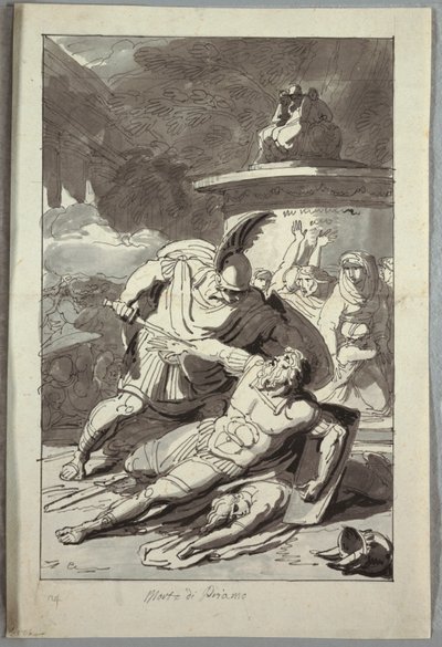 Der Tod des Priamus von Unknown artist