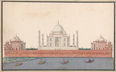 Das Taj Mahal vom Fluss aus von Unknown artist