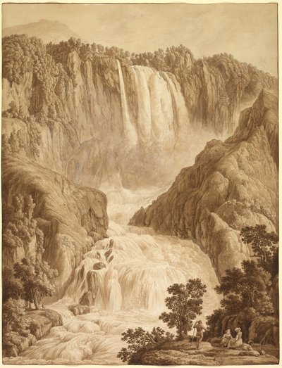 Der Wasserfall von Marmore bei Terni von Unknown artist