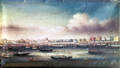 Ansicht des Hafens von Shanghai, um 1850 von Unknown artist
