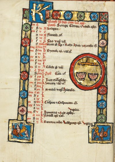 Tierkreiszeichen Waage von Unknown artist