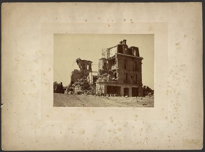 Aufstand in Paris, Maison Delachaume, Asnières von Unknown artist/maker