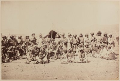Afghanische Stammesangehörige bei einem Durbar von Unknown photographer