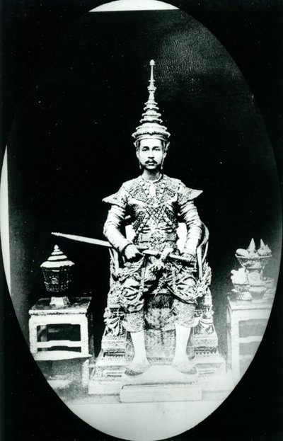 König Chulalongkorn, ca. 1880 (s/w Foto) von Unknown photographer