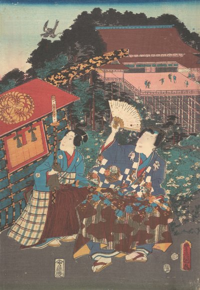 Druck von Utagawa Kunisada