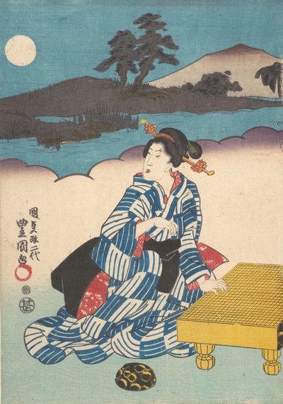 Druck von Utagawa Kunisada