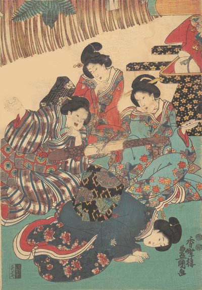 Druck von Utagawa Kunisada