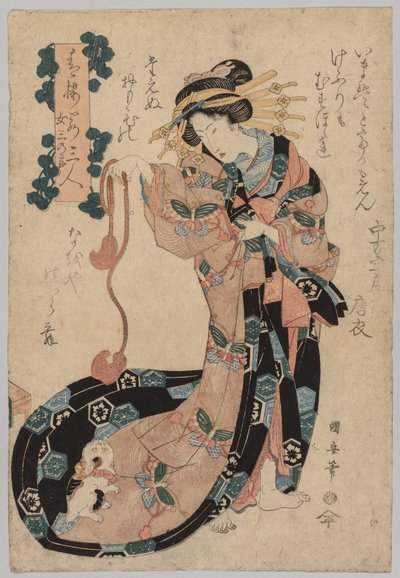 Kurtisane von Utagawa Kuniyasu