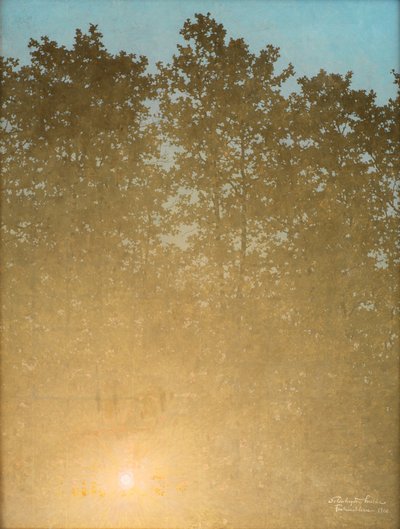 Sonnenuntergang. Fontainebleau von Valdemar Schønheyder Møller