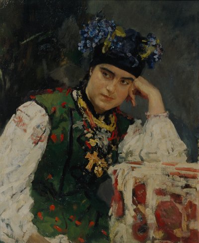 Porträt von Sofia Dragomirov, 1889 von Valentin Aleksandrovich Serov