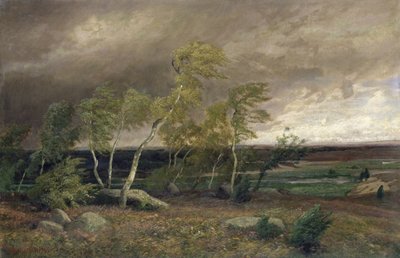 Die Heide im Sturm von Valentin Ruths