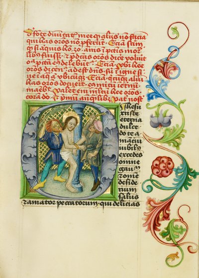 Initiale O: Die Geißelung von Valentine Noh
