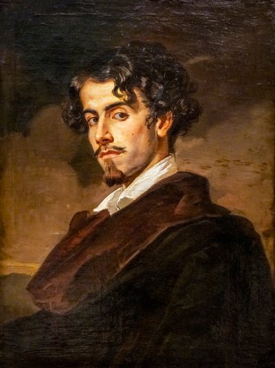 Porträt von Gustavo Adolfo Becquer von Valeriano Domínguez Bécquer