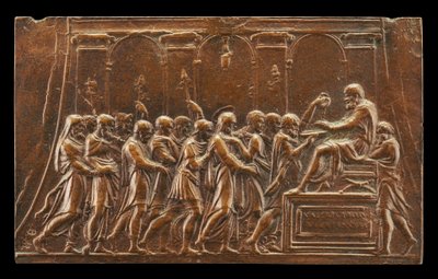 Christus vor Pontius Pilatus gebracht von Valerio Belli