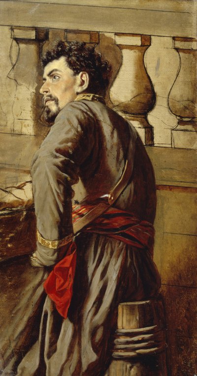 Ein Saporoger Kosake, 1873 von Vasili Grigorevich Perov
