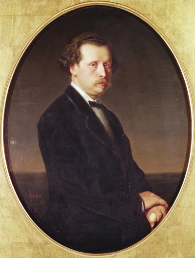 Porträt von N.G. Rubinstein von Vasili Grigorevich Perov