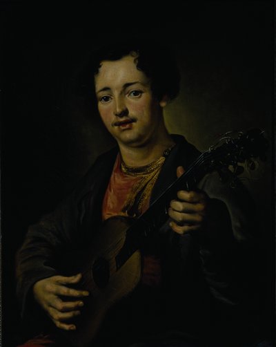 Der Gitarrenspieler, 1850er Jahre von Vasili Grigorevich Perov