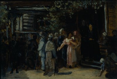 Besuch bei einem Einsiedler, 1870er Jahre von Vasili Grigorevich Perov