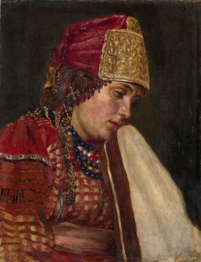 Frau eines Bojaren von Vasilij Ivanovic Surikov
