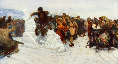 Die Einnahme der kleinen Schneestadt, 1891, 1965 von Vasily Surikov