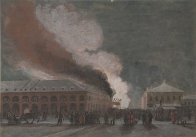 Feuer in den Salzhandelsreihen von Georg Wilhelm Timm