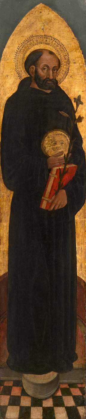 Der heilige Nikolaus von Tolentino von einem Augustiner-Altarbild von Venetian