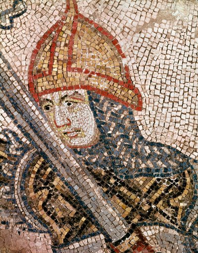 Kopf eines Soldaten (Mosaikdetail) von Veneto Byzantine School