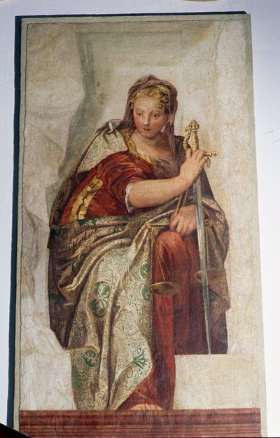Gerechtigkeit, von den Wänden der Sakristei von Veronese