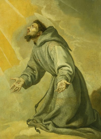 Der heilige Franziskus empfängt die Stigmata von Vicente Carducho