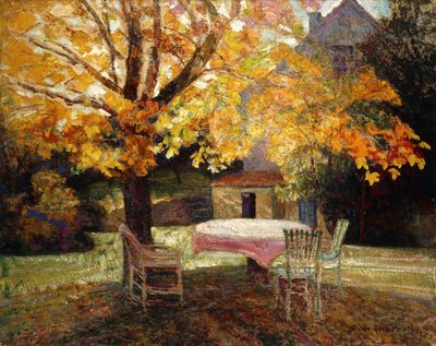 Die Terrasse, Herbst von Victor Charreton