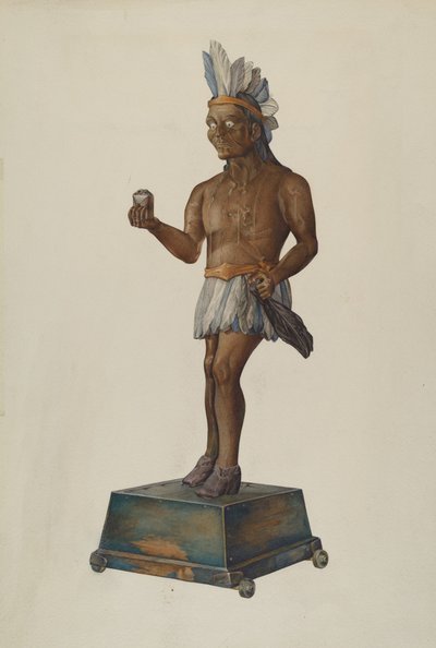 Indianer im Zigarrenladen von Victor F. Muollo