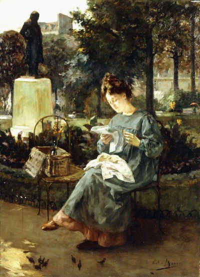 Nachmittag im Jardin du Luxembourg von Victor Marec