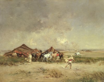 Arabisches Lager, 1872 von Victor Pierre Huguet