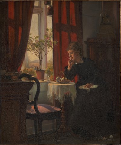 Helga Johansen, die Schwester des Künstlers von Viggo Johansen
