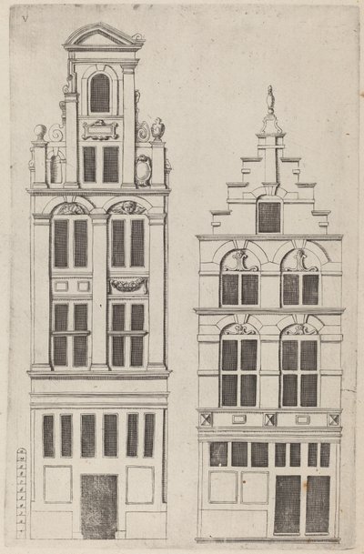 Niederländische Fassadenansicht: pl. 5 von Vignola