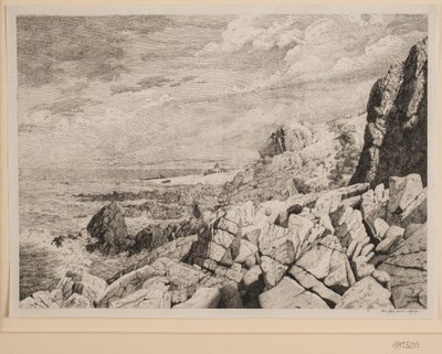 Felsenküste von Bornholm von Vilhelm Kyhn