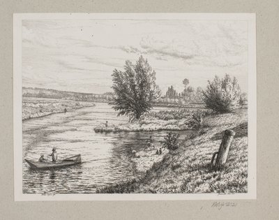 Partie am Fluss Marne von Vilhelm Kyhn