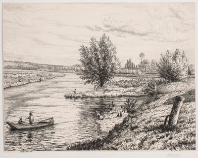 Partie am Fluss Marne von Vilhelm Kyhn