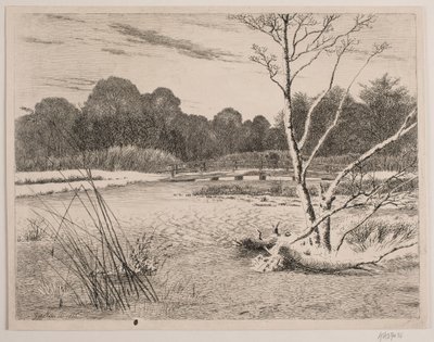 Sonnenuntergang im Wald von Vilhelm Kyhn