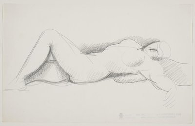 Liegendes weibliches Modell von Vilhelm Lundstrøm