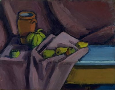 Stillleben mit einem Krug und Früchten von Vilhelm Lundstrøm