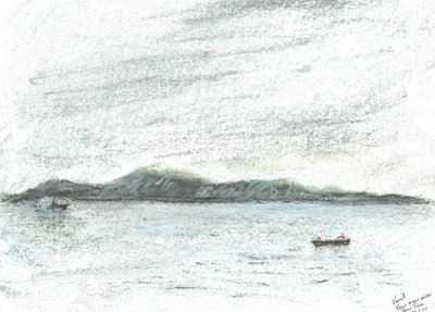 Blick über das Wasser von Jura von Vincent Alexander Booth